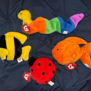 Ty Blue and Yellow Stuffed Animals Plush Collection